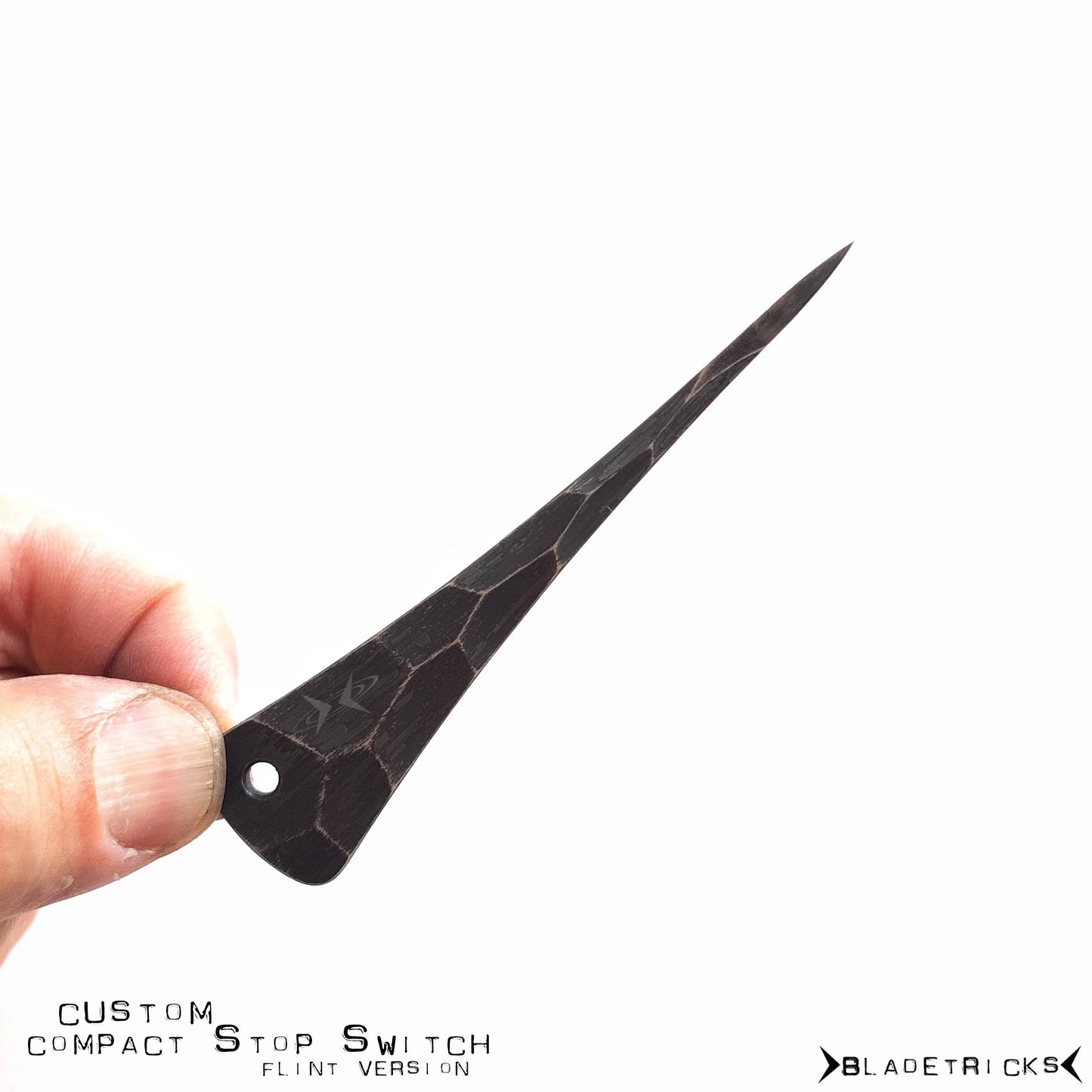 BLADETRICKS CUSTOM COMPACT STOP SWITCH PUSH DAGGER, FLINT VERSION