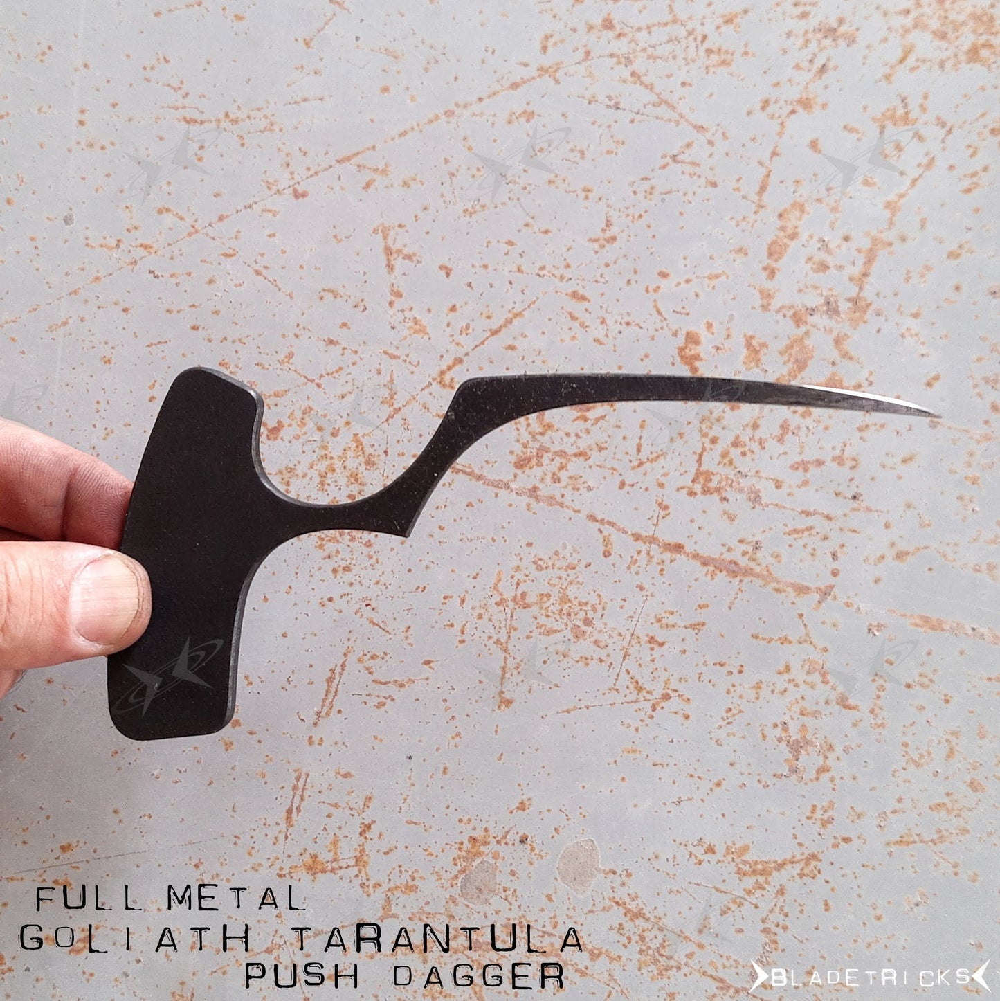 BLADETRICKS GOLIATH TARANTULA PUSH DAGGER, FULL METAL