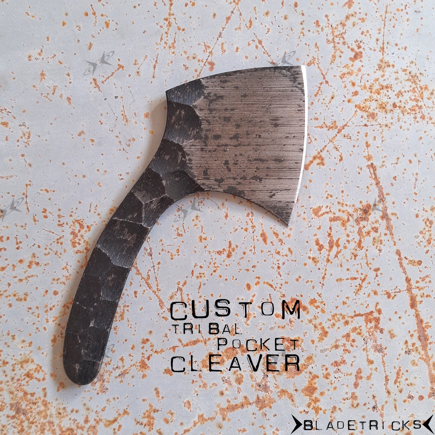 BLADETRICKS CUSTOM SWEET POCKET CLEAVER, TRIBAL VERSION