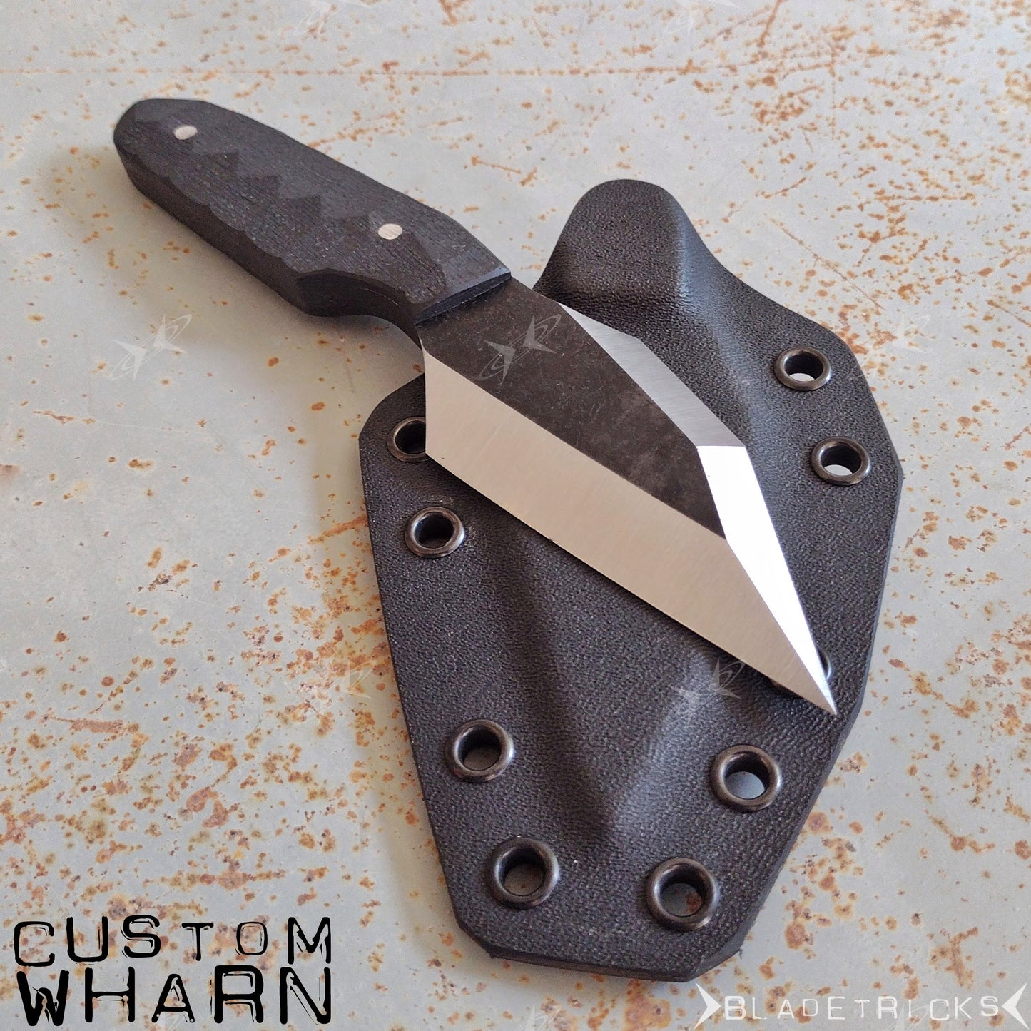 BLADETRICKS CUSTOM WHARN, BLACK G10