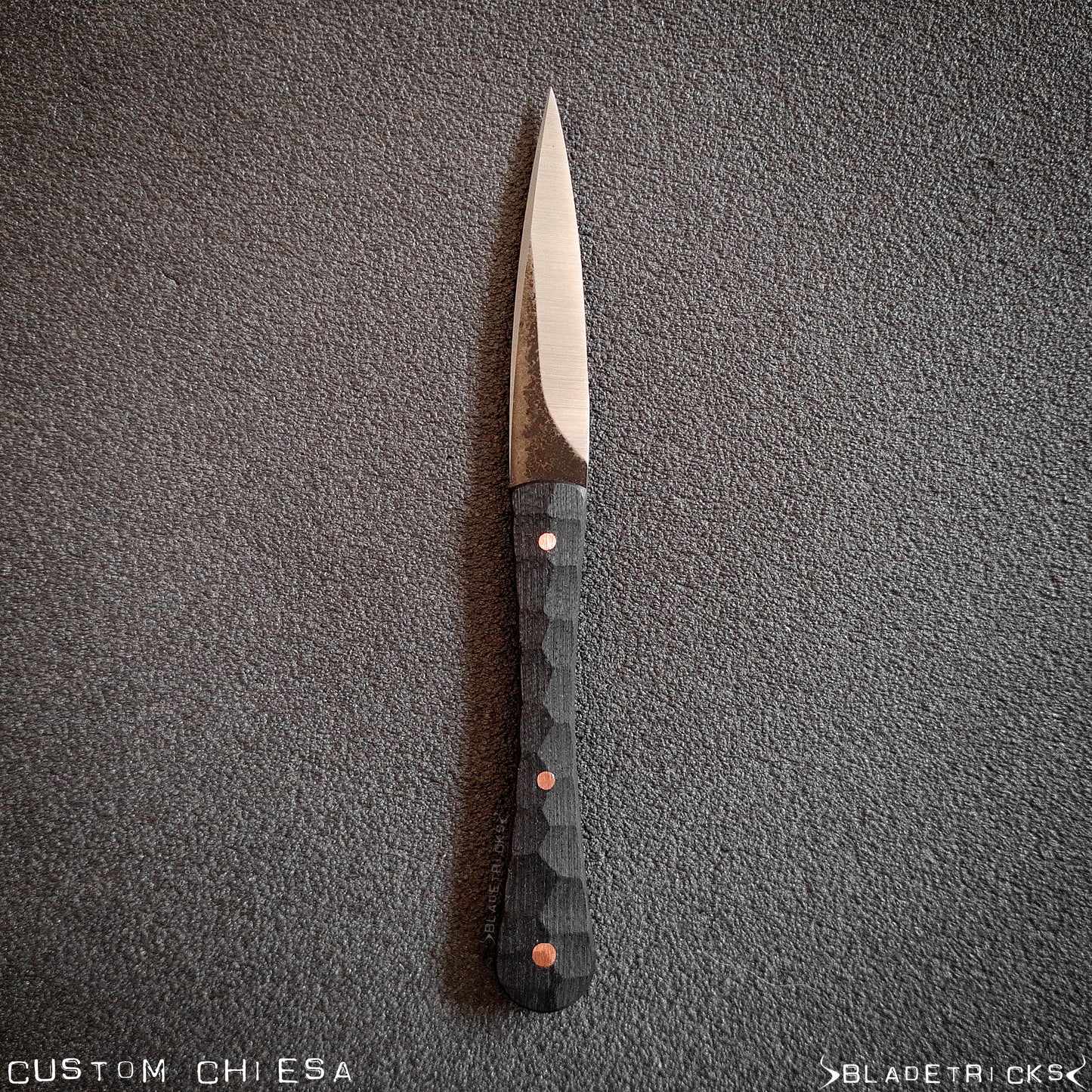 BLADETRICKS MINI CHIESA, BLACK G10 & COPPER