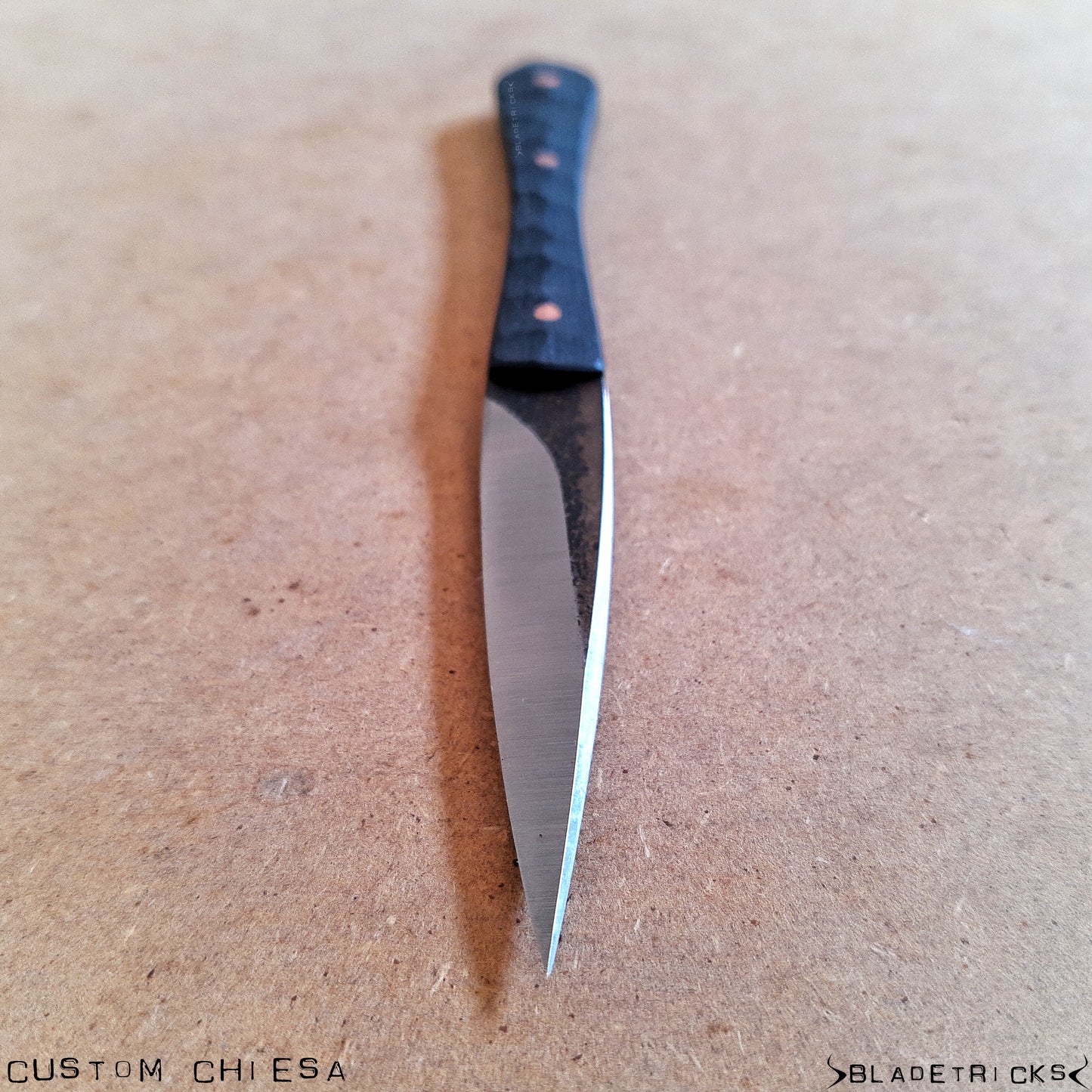 BLADETRICKS MINI CHIESA, BLACK G10 & COPPER