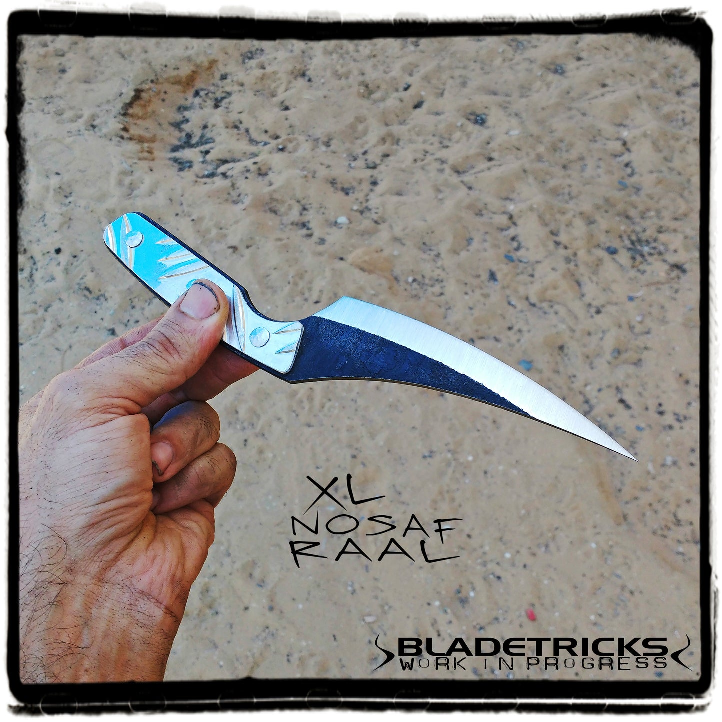 BLADETRICKS CUSTOM XL NOSAF RAAL, ALUMINIUM SCALES VERSION