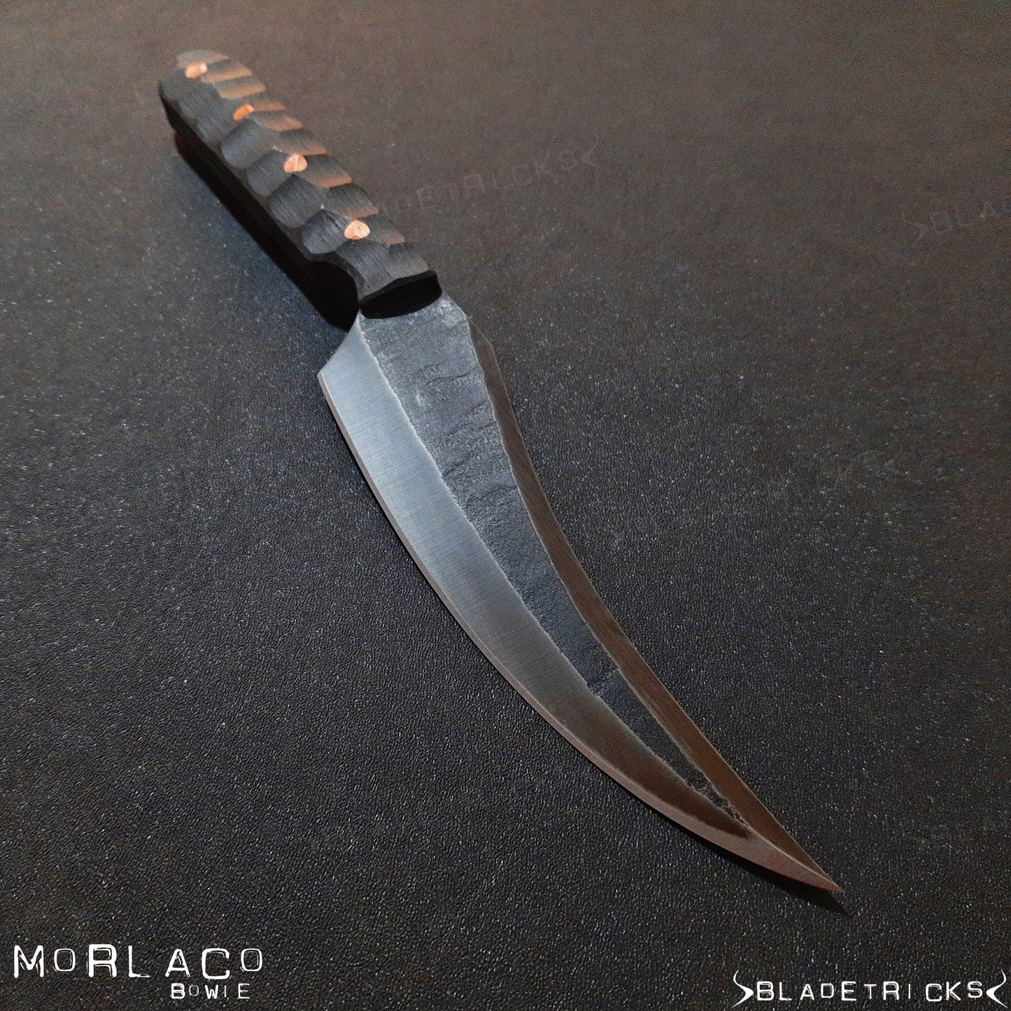 Tactical Bowie knife copper pins