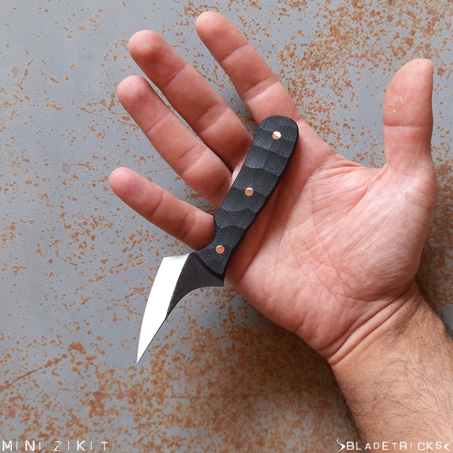 BLADETRICKS CUSTOM MINI ZIKIT, BLACK G10 & COPPER