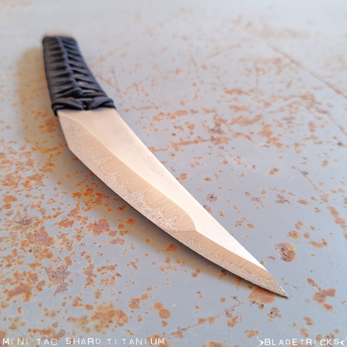 BLADETRICKS CUSTOM MINI SHARD, TITANIUM & CORD WRAPPED
