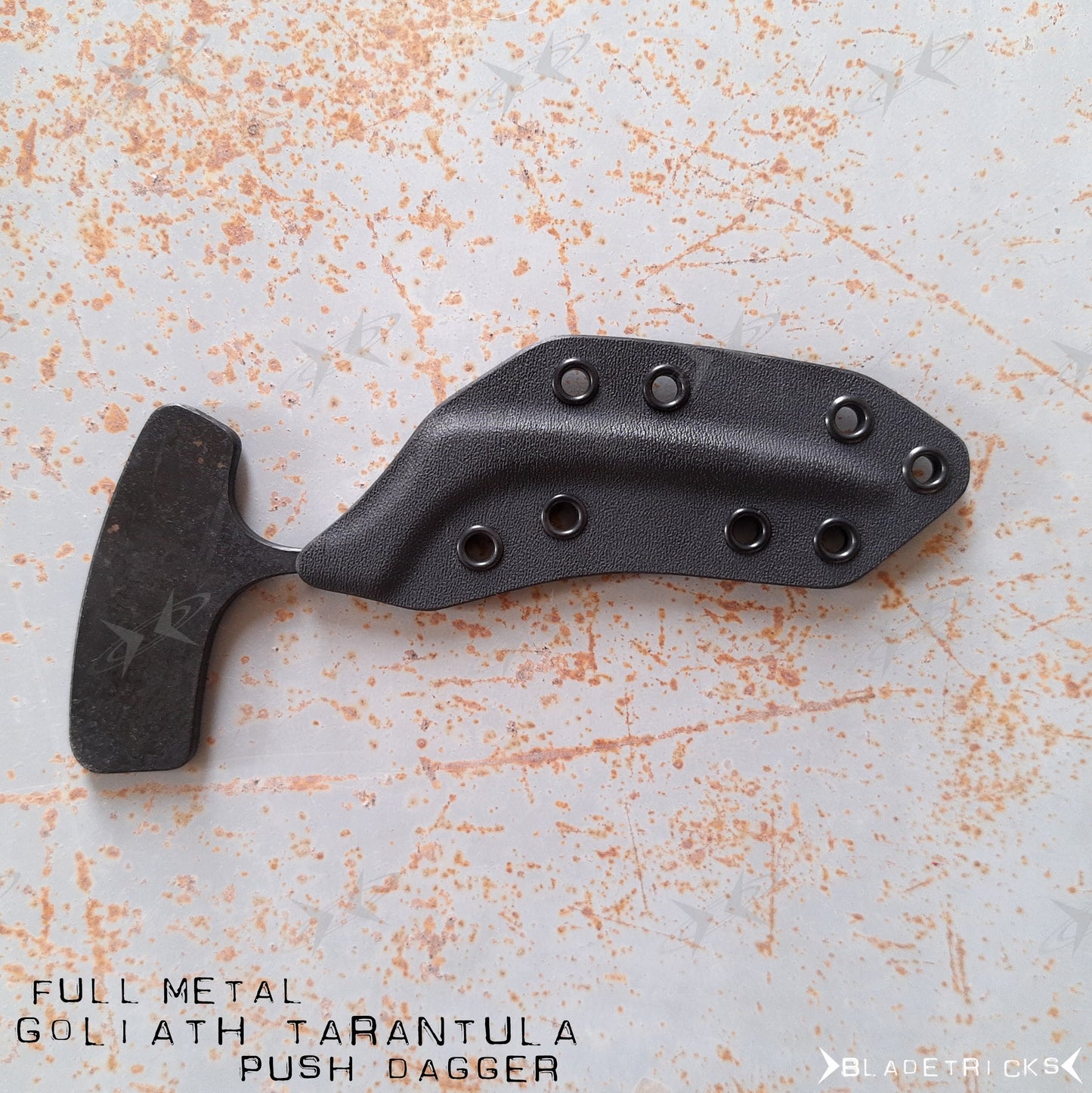 BLADETRICKS GOLIATH TARANTULA PUSH DAGGER, FULL METAL