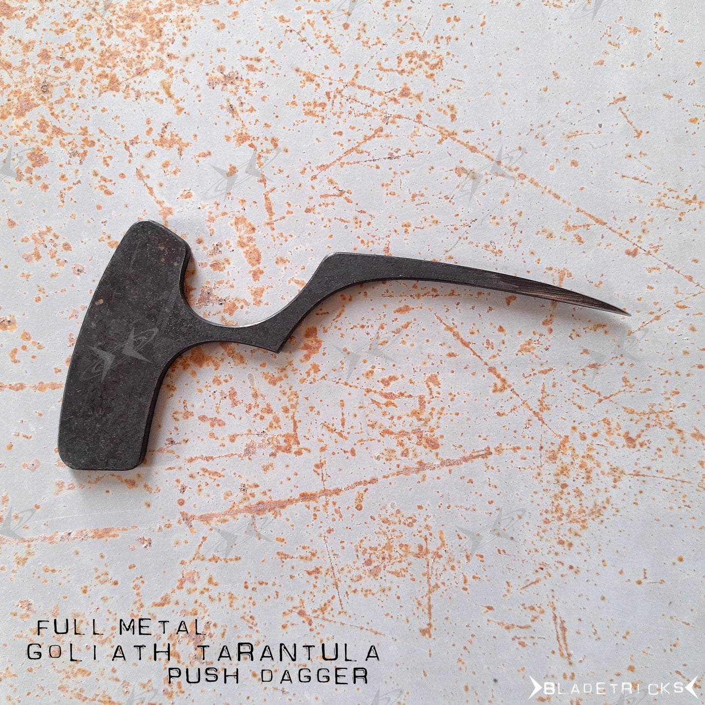 BLADETRICKS GOLIATH TARANTULA PUSH DAGGER, FULL METAL