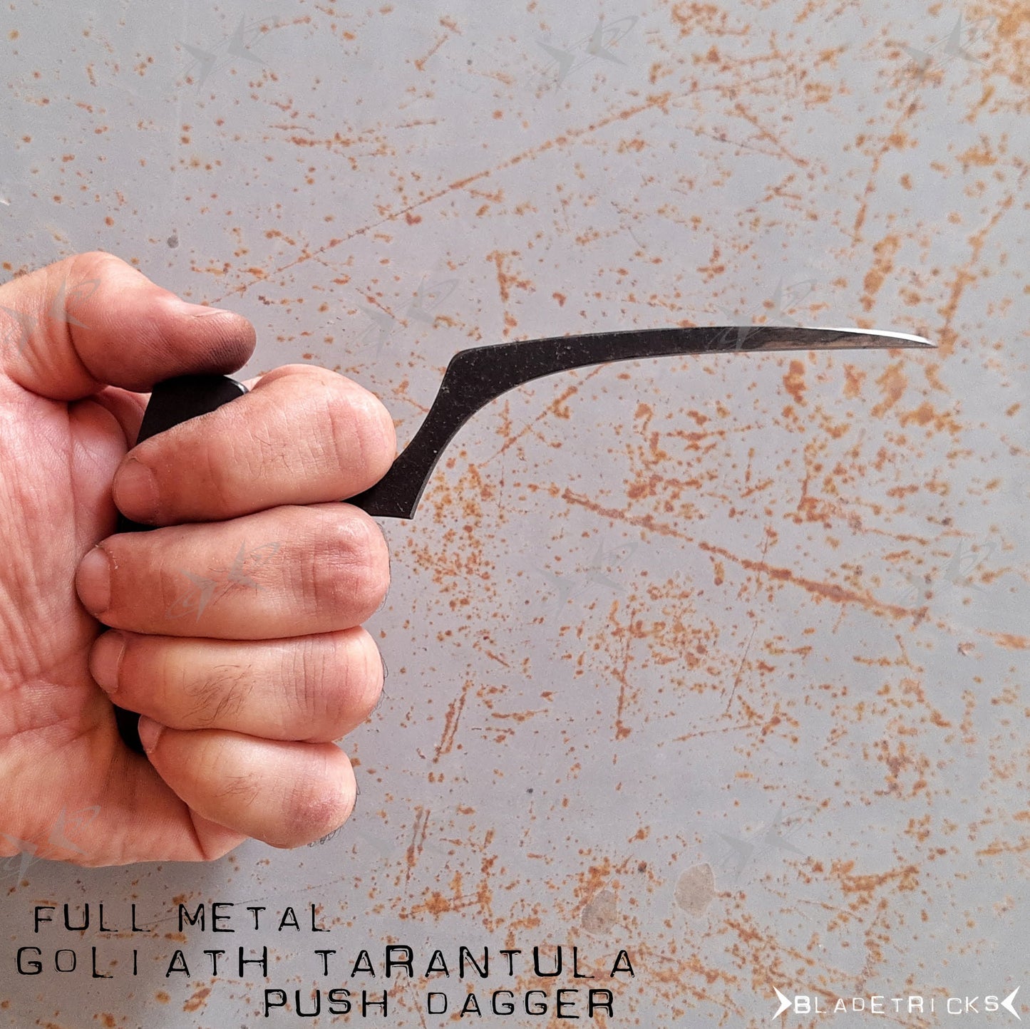 BLADETRICKS GOLIATH TARANTULA PUSH DAGGER, FULL METAL