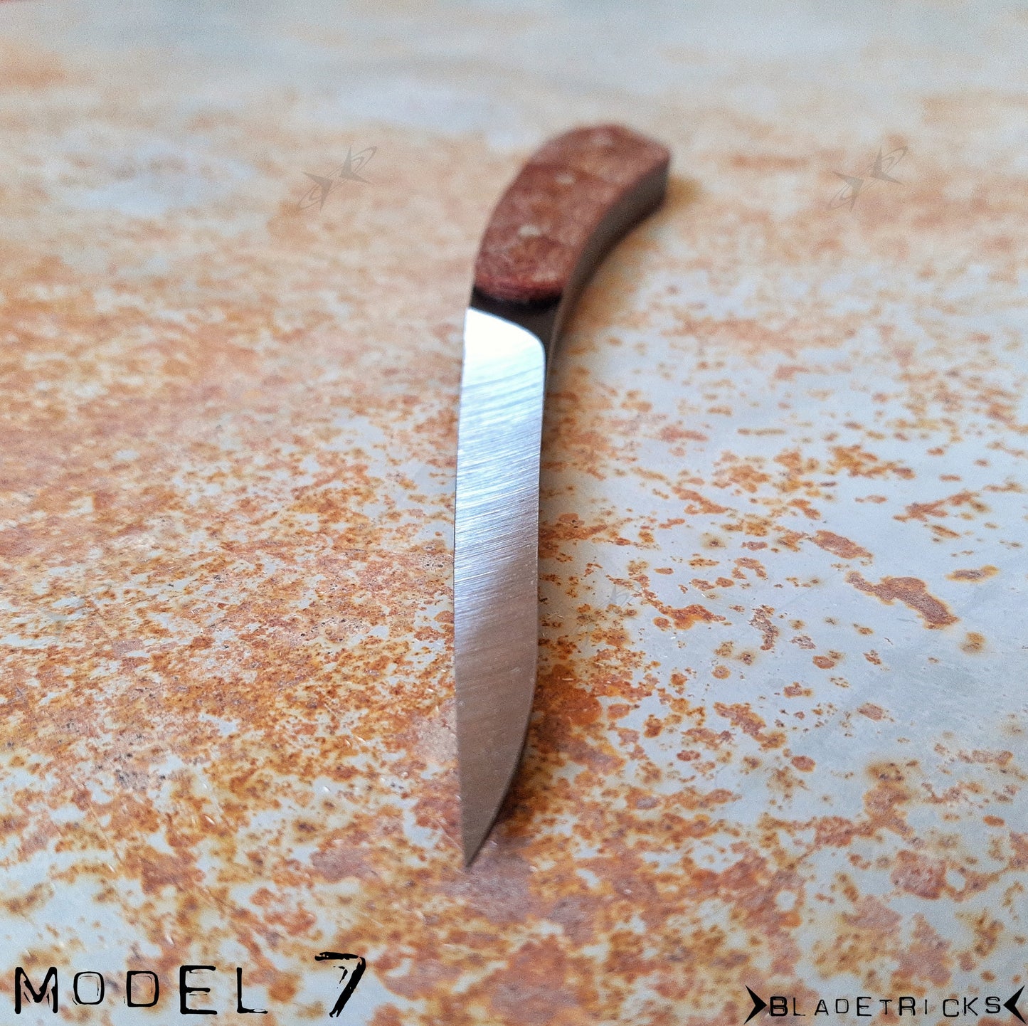 BLADETRICKS CUSTOM MODEL 7 KNIFE, MICARTA