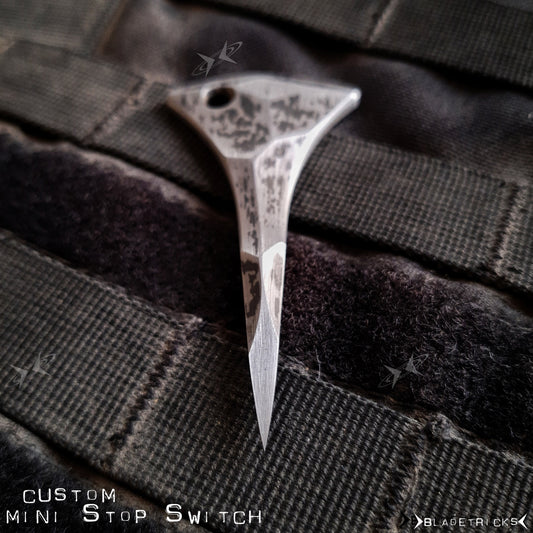BLADETRICKS CUSTOM MINI STOP SWITCH PUSH DAGGER, FLINT VERSION