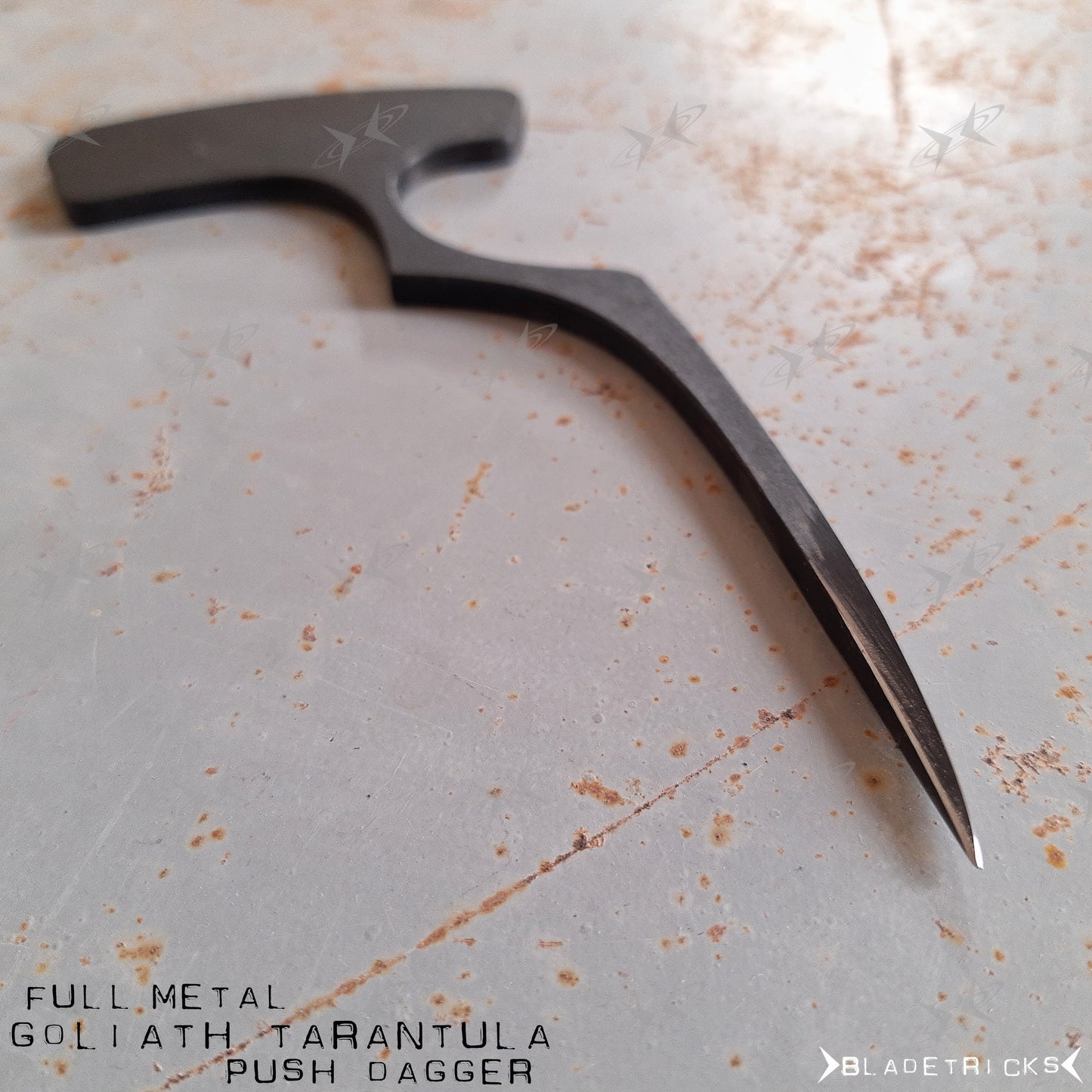 BLADETRICKS GOLIATH TARANTULA PUSH DAGGER, FULL METAL
