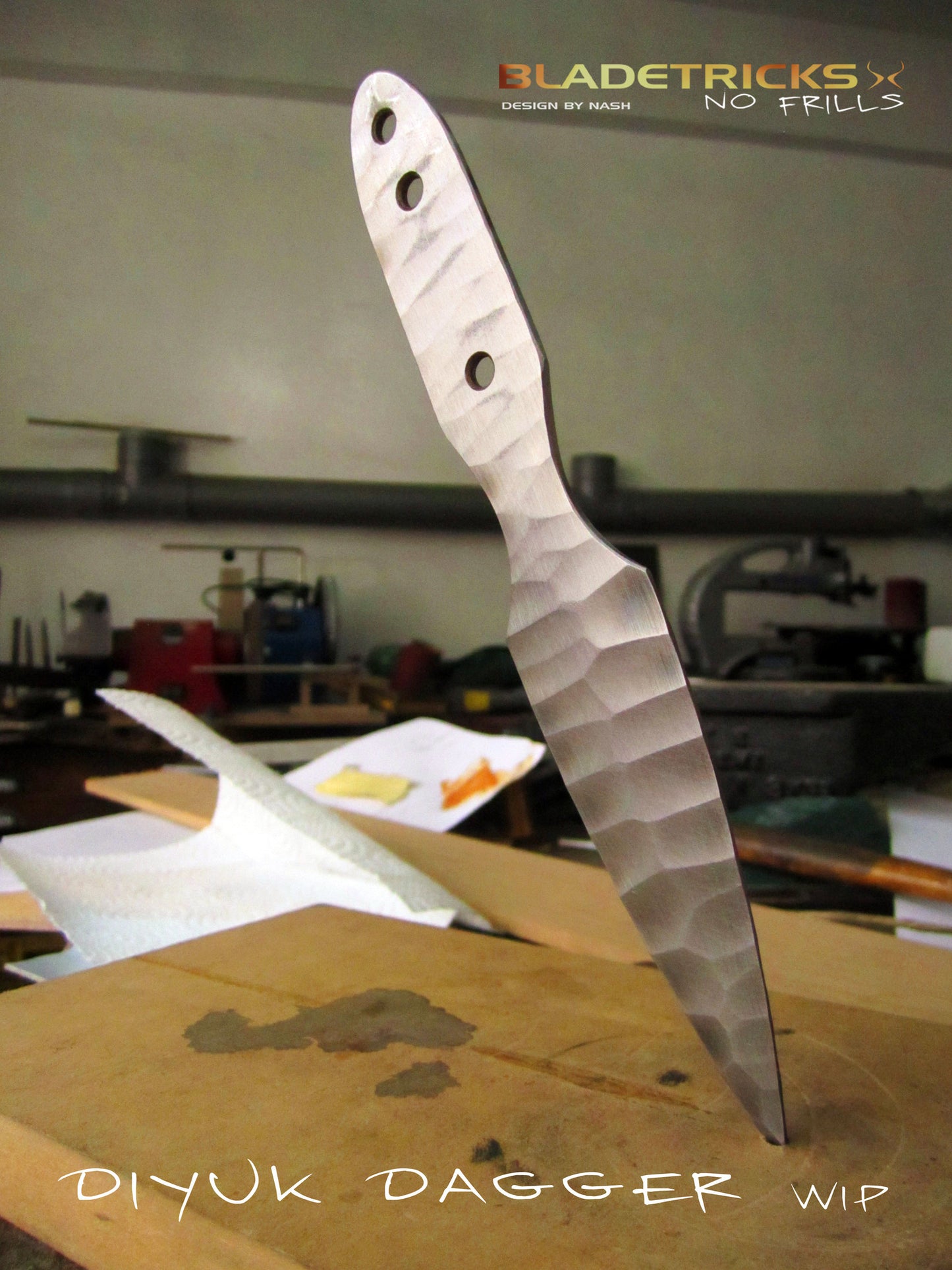 Bladetricks double edged tribal paleo knife dagger