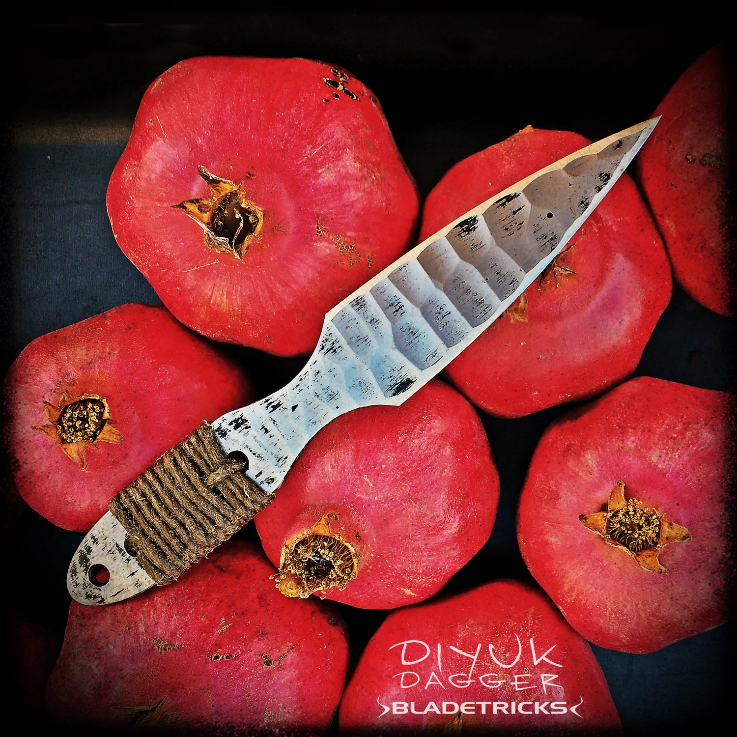 tribal flint stone custom dagger