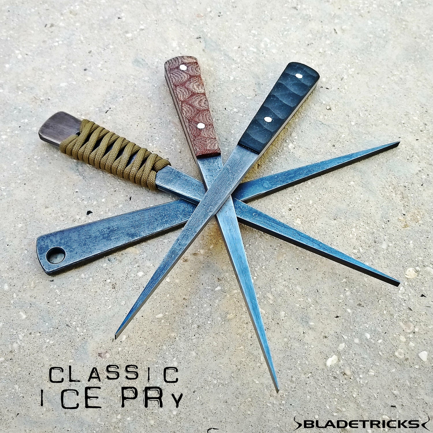 Bladetricks Nash knife maker custom Ice Pry daggers multitools