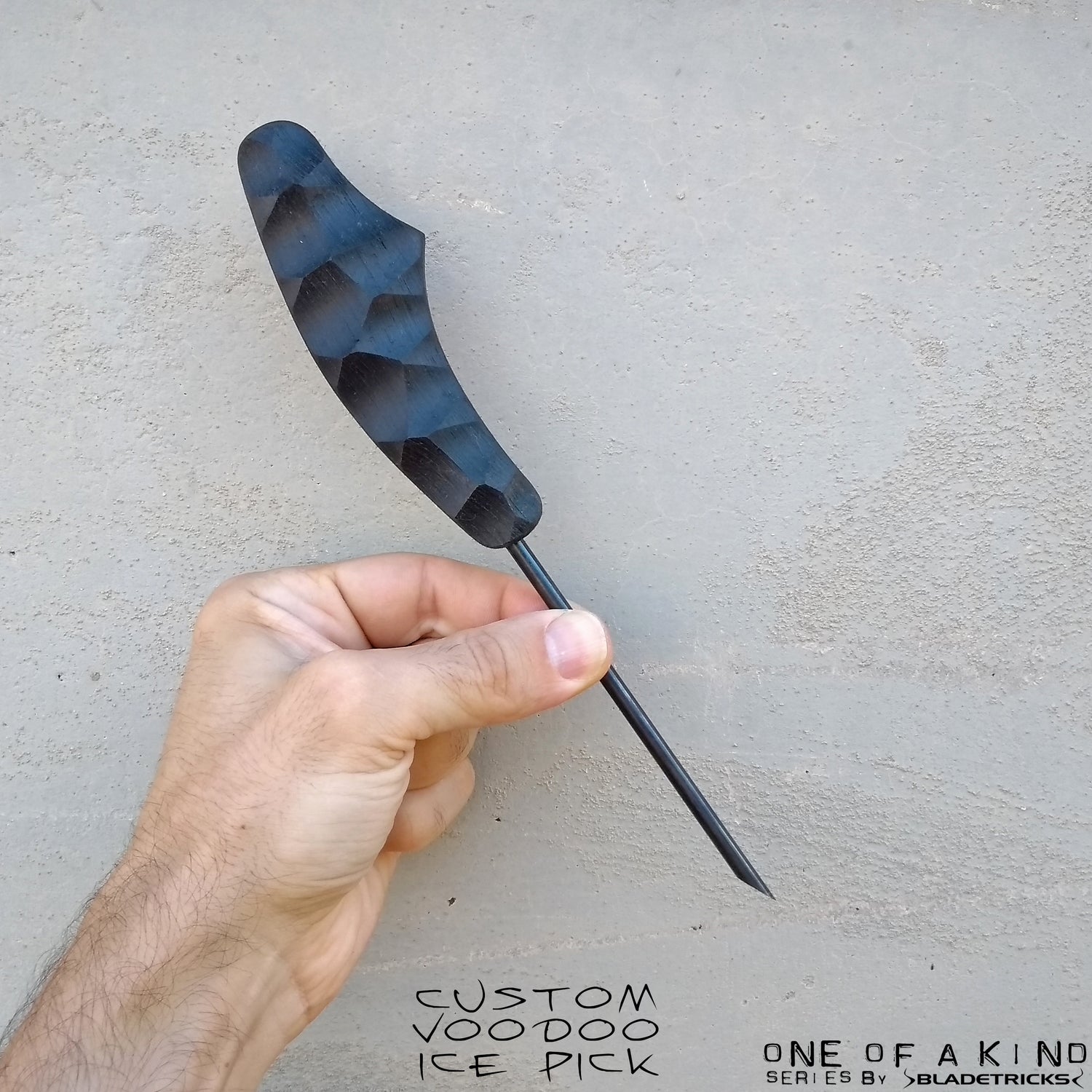 Bladetricks custom tactical Voodoo ice pick ergonomic handle