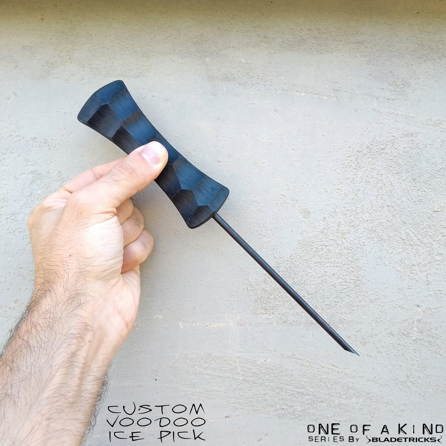 Amazing tactical custom ice pick great handle Bladetricks custom Voodoo