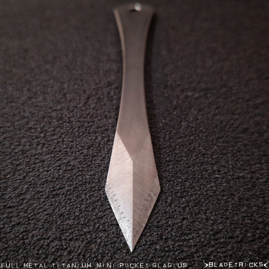 BLADETRICKS TITANIUM MINI POCKET GLADIUS, FULL METAL