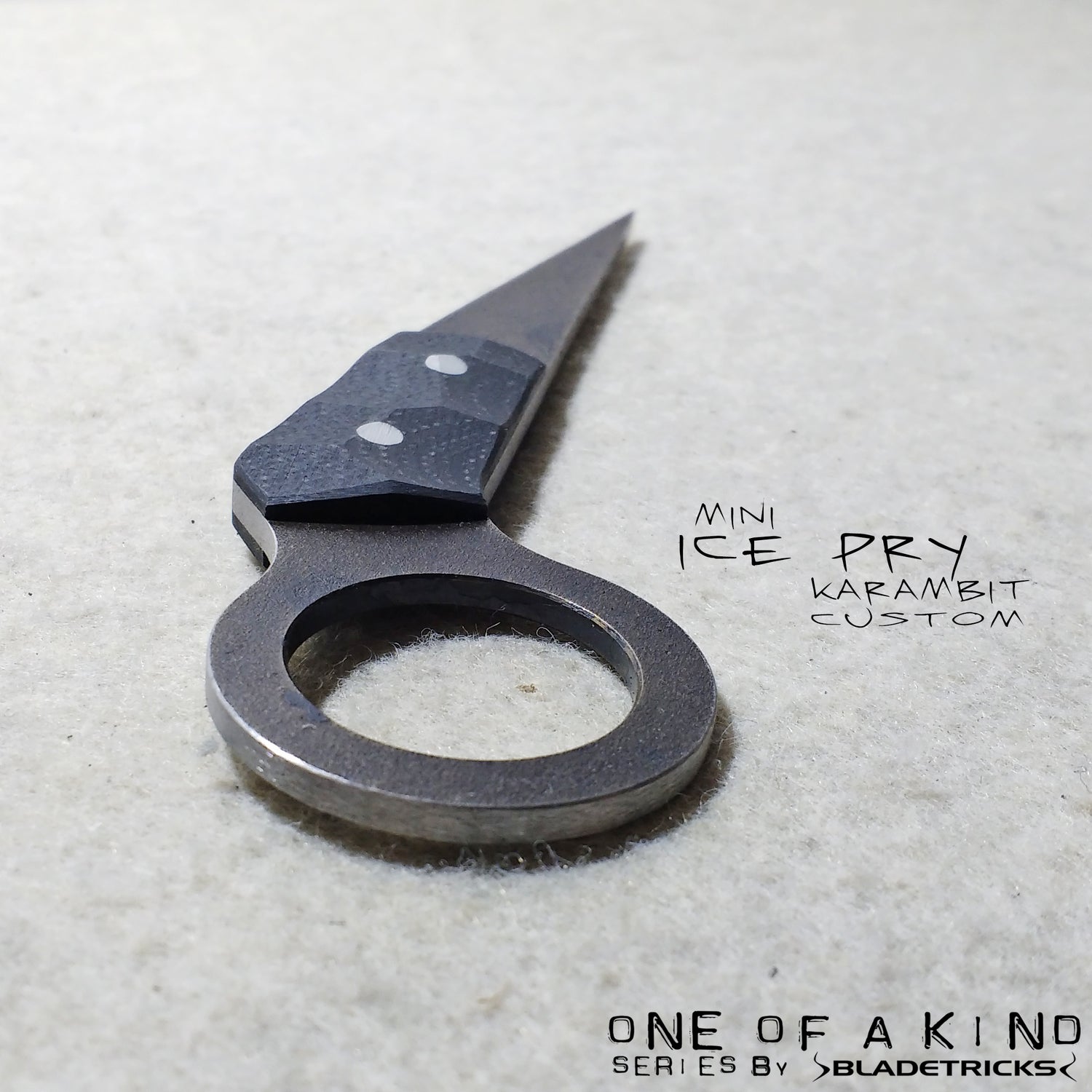 Custom edc pocket tool Mini Ice Pry Karambit by Bladetricks knifemaker