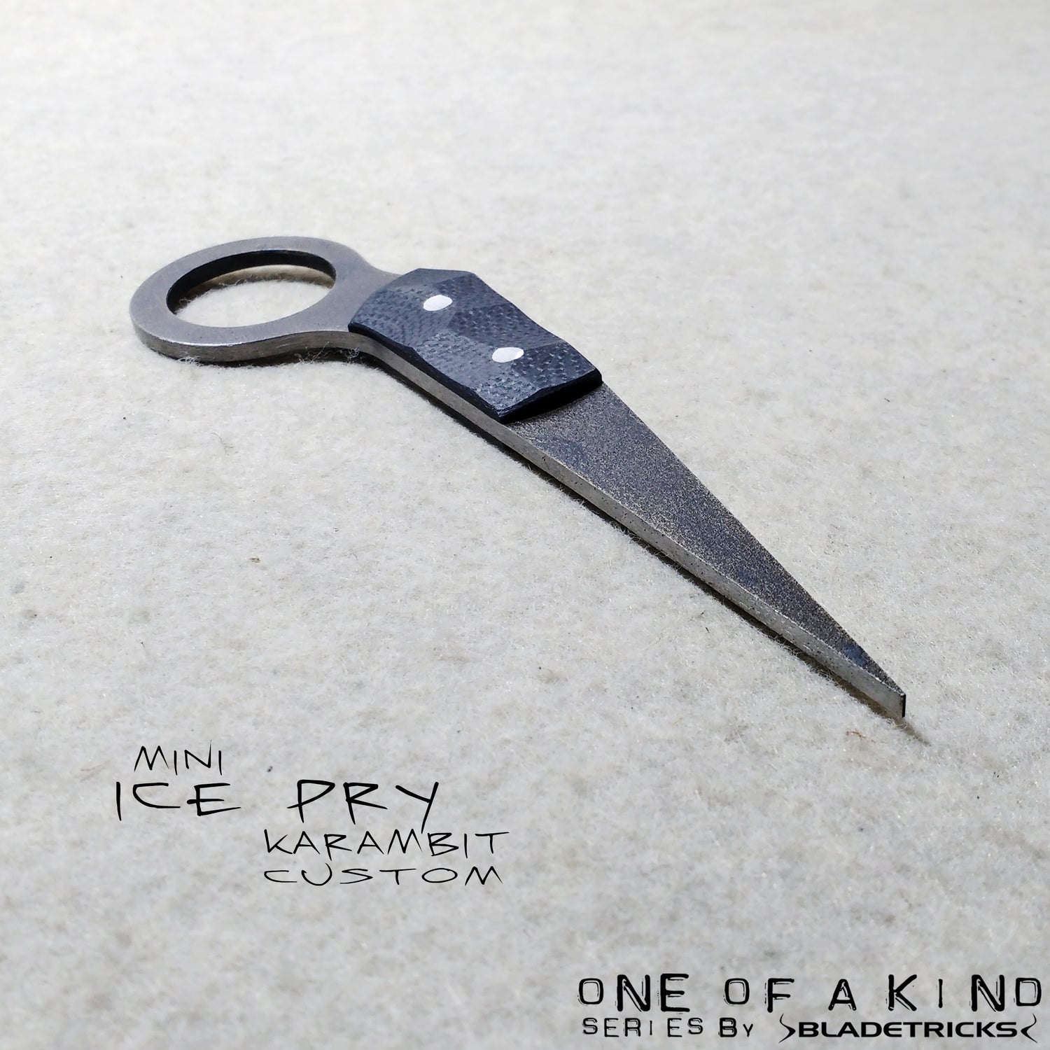 Bladetricks master knifemaker Custom Mini Ice Pry Karambit