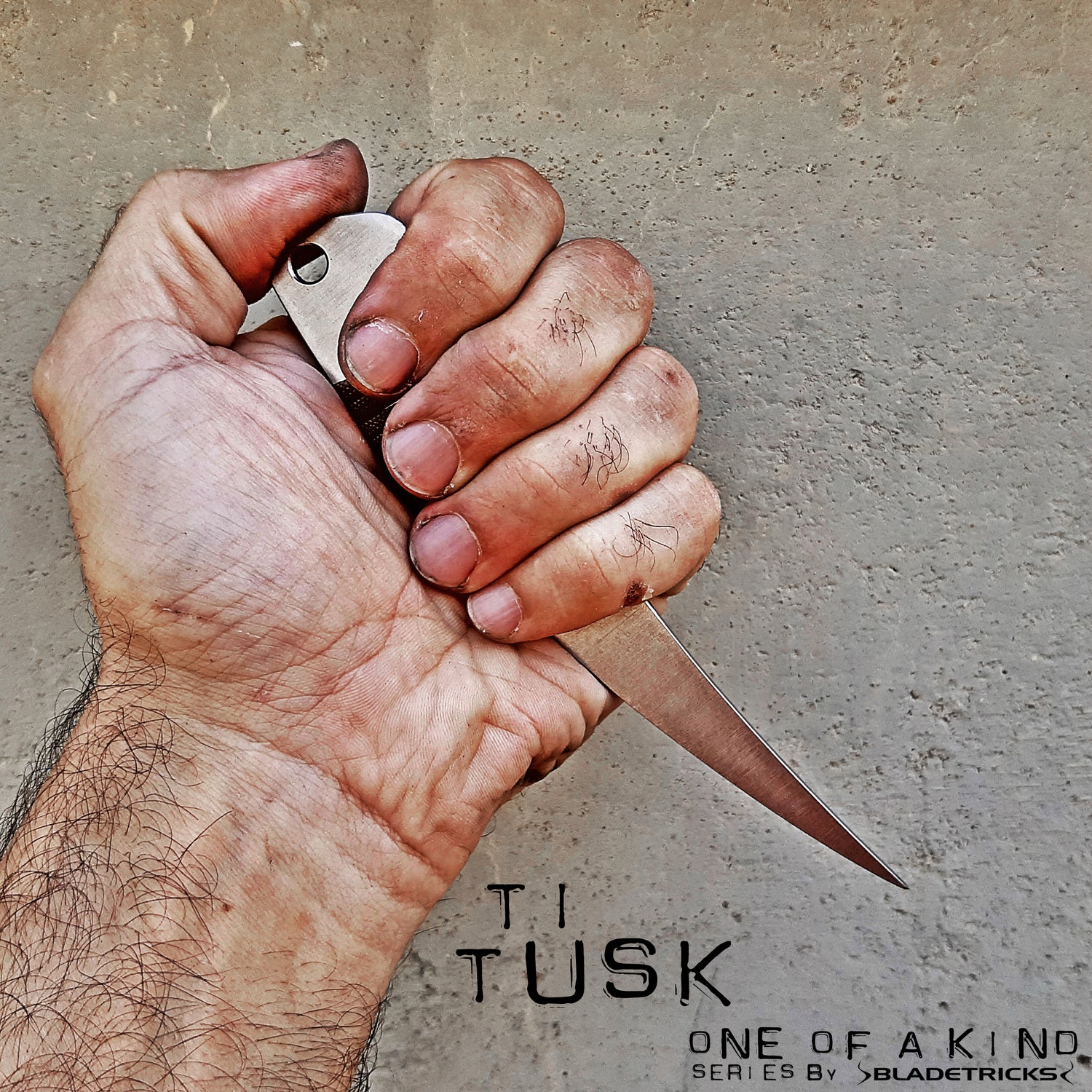 Knife maker AN Nash custom titanium Tusk Ice Pick