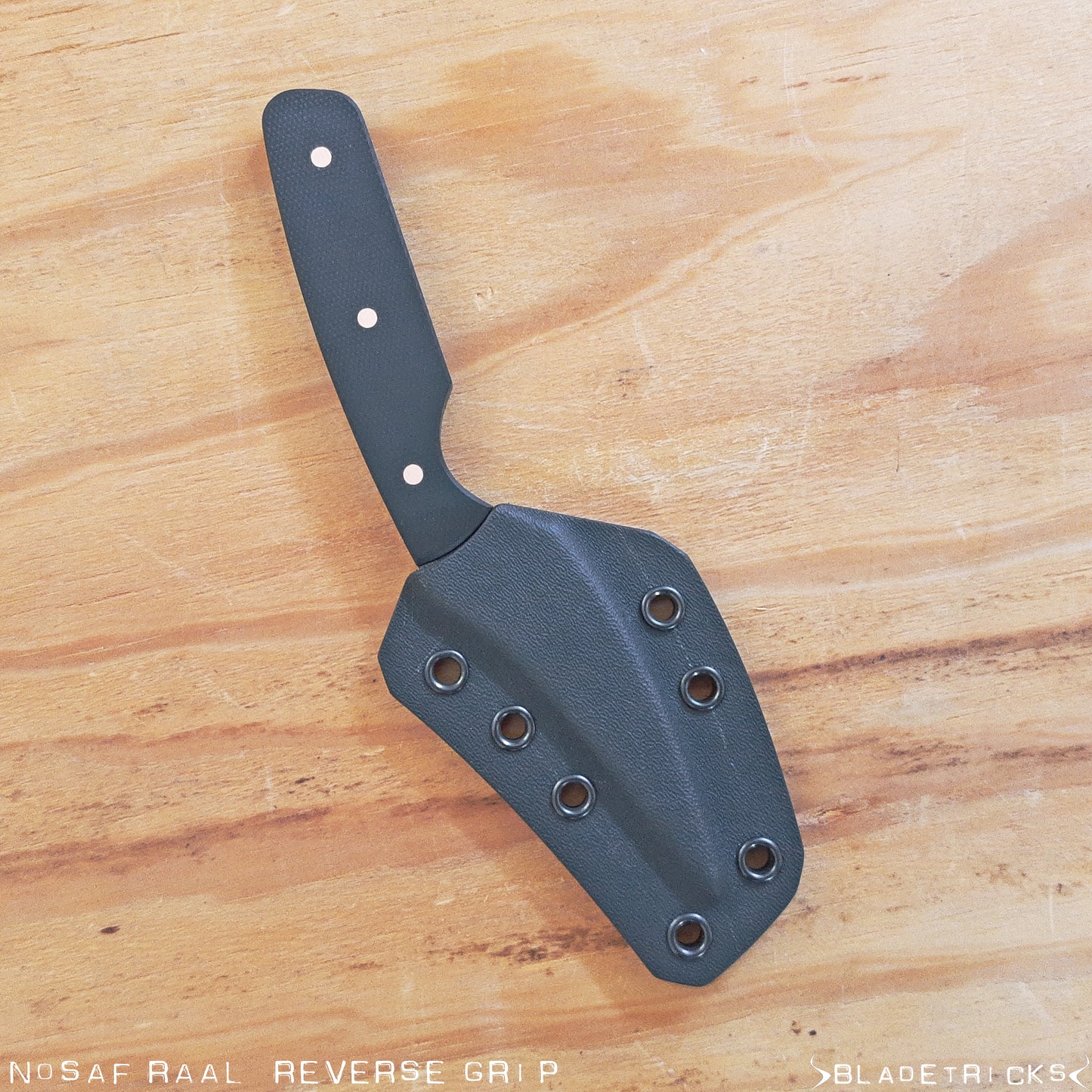 BLADETRICKS CUSTOM NOSAF RAAL PIKAL, BLACK G10